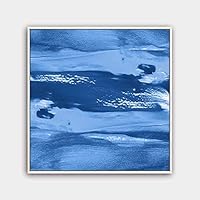 Framed Canvas Wall Art Abstract Color Painting Canvas Prints Home Artwork Decoration for Living Room,Bedroom - 16x16 inches