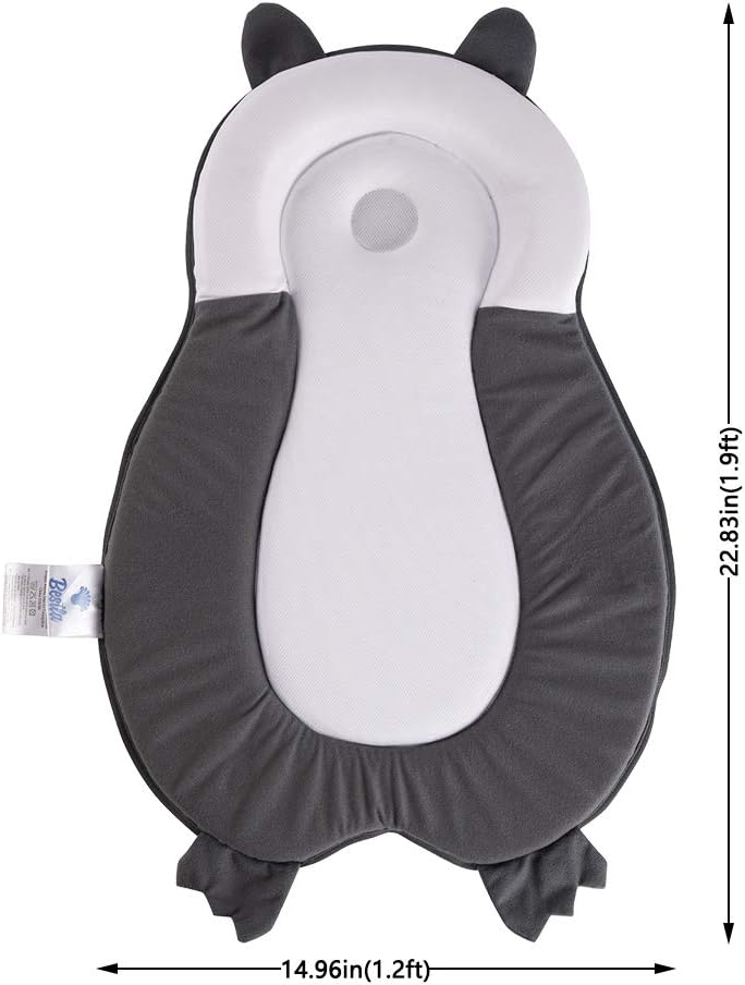 BESTLA Portable Baby Head Support Newborn Lounger Baby Bed Mattress Hook & Loop Design Removable Easy Cleaning Baby Bed: Home & Kitchen