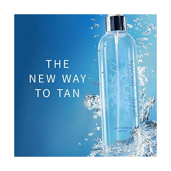WHITE to BROWN Self Tanning Water made with Natural Ingredients. A Transparent Tan that Dries Instantly, with No…