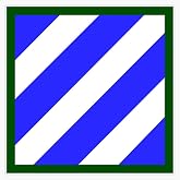 3rd Infantry Division (United States) Army Military Veteran Unit Patch Car Window 5" Vinyl Decal Bumper Sticker
