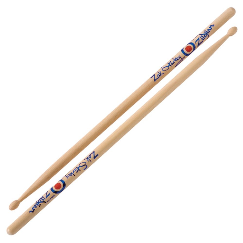 Zildjian ZASZS Artist Series Hickory Drumsticks - Zak Starkey - Wood Tip, 1.0 in*16.0 in*16.0 in