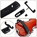 Violin Shoulder Rest Adjustable for 3/4-4/4 Size Violin, 13-14 Inch Viola Shoulder Rest, Fiddle Violin Shoulder Pad with Collapsible Feet for Violinist/Begginer Newbie Violin Player - Black