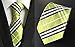 MINDENG New Classic Striped White Black Streak 100% Silk Men'S Tie Necktie Ties
