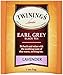 Twinings Earl Grey Lavender Black Tea Individually Wrapped Bags, 20 Count (Pack of 6), Citrus, Bergamot & Floral, Caffeinated, Enjoy Hot or Iced, 120 Teabags