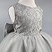 21KIDS Baby Girls Tulle Lace Flower Bridesmaid Gown Backless Dress with Bow for Party Wedding