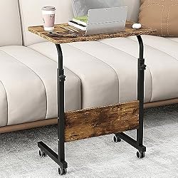 SogesHome 23.6 inch Adjustable Mobile Bed Table