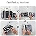 Travel Inspira Foldable Duffel Travel Bag Emergency Use Water Resistant Nylon 60L Black Collapsible Packable Lightweight Sport Gym Bag