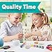 Rock Painting Kit for Kids | DIY Craft Set with 10 Smooth White River Rocks Hand Picked for Rock Art, 12 Kid Friendly Acrylic Paint Colors, 3 Paint Brushes, and Bonus Googly Eye Pack