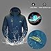 Waterproof Jacket Mens Raincoats Outdoor Hiking Windproof Travel Rain Jackets Dark Blue