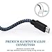 Micro USB Cable,Akaho 3Pack 6FT Long Nylon Braided High Speed 2.0 USB to Micro USB Charging Cables Android Fast Charger Cord for Samsung Galaxy S7 Edge/S6/S4,Note 5/4/3,HTC,Tablet(Black Blue)