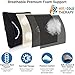Vaunn Medical Lumbar Back Support Cushion Pillow with Warm/Cool Gel Pad & Removable Firm Insert