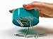 Clipwell Magnetic Paper Clip Holder - Easy Toss & Pick-Up - Holds Various Metal Parts - Powerful Sweep-Up Magnet - Ideal Locker Accessory & Home & Office Organizer - Turquoise