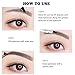 Ethradia Tattoo Eyebrow Pen With Four Tips Brow Pen Long-lasting Waterproof Liquid Eyebrow Pencil Brow Gel for Eyes Makeup (Gray)
