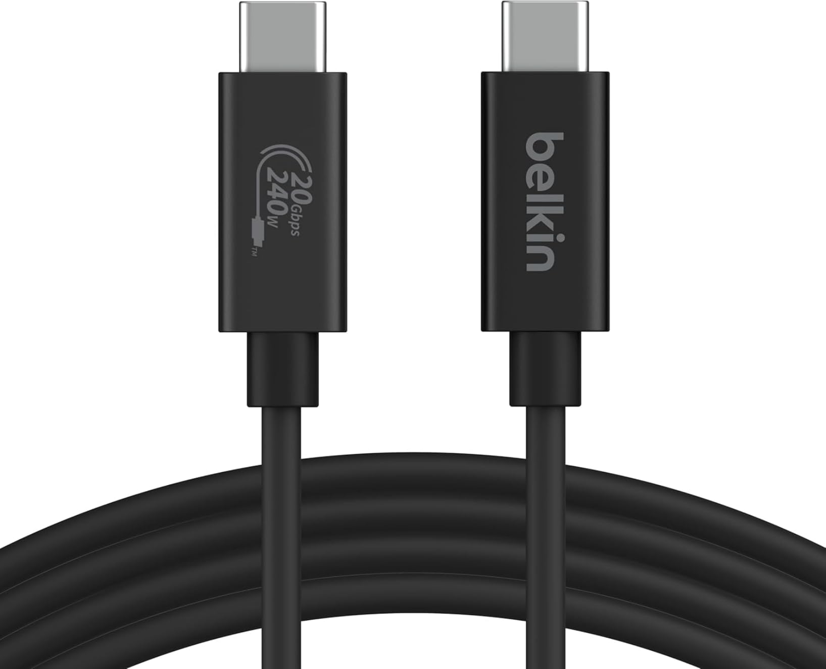 Belkin USB-Cケーブル USB4 240W 20Gbps ブラックの商品画像