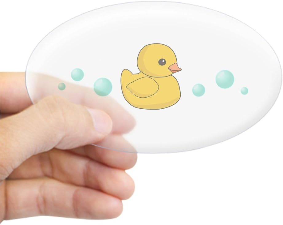 CafePress Rubber Duck Oval Bumper Sticker, Euro Oval Car