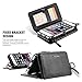 for Apple iPhone 6 Plus and Apple iPhone 6s Plus 5.5 inch Case, FLOVEME Vintage 2 in 1 Zipper Magnetic Wallet Leather 18 Card Slots Handbag Full Protection Flip Pouch Kickstand Cover Holder - Black