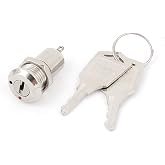 12mm Electric Mini 2 Pin 2 Positions ON/OFF Keylock Switch w Keys