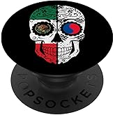 Korean Mexican Flag South Korea Mexico Sugar Skull PopSockets Adhesive PopGrip