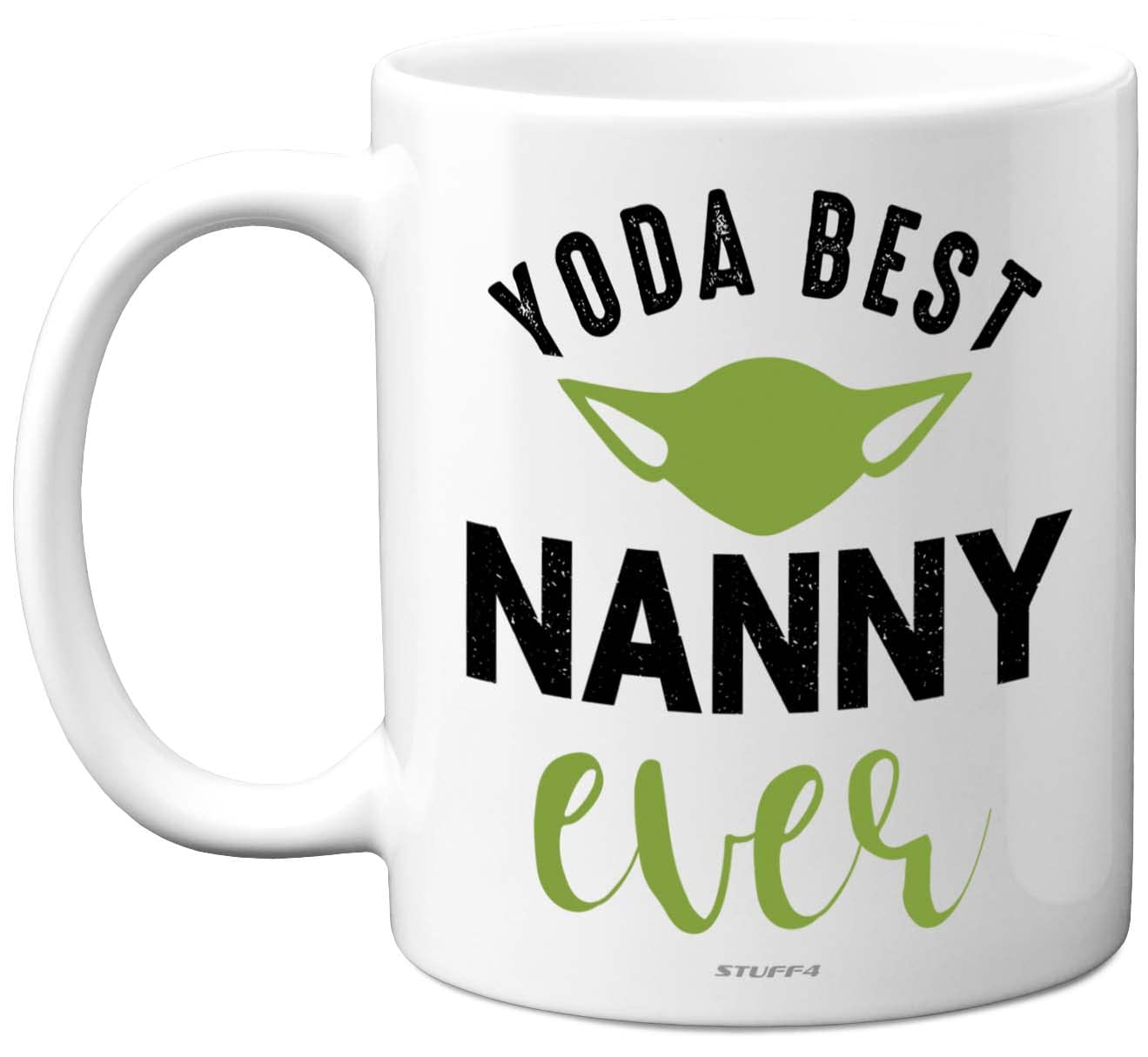 Stuff4 Nanny Birthday Gifts - Yoda Best - Best Nanny Mugs, Happy Birthday Mug, Special Christmas Nan Gifts from Grandchildren, Funny Xmas Tea Coffee Cup Cups, 11oz Ceramic Dishwasher Safe Mugs