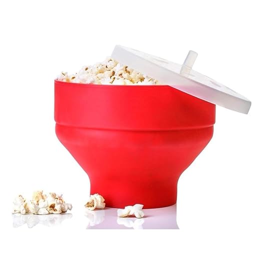 ZHANGWEN Cuenco Nueva Popcorn Microondas Silicona Plegable ...