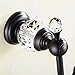 Nokozan Luxury Crystal Series Brass Coat Hooks Wall Mounted Bathroom Towel Hook, Oil-Rubbed Bronze
