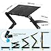 Laptop Stand for Bed, YOSHIKO Foldable Lap Desk, Foldable Standing Desk, Height Adjustable Cozy Laptop Table, Portable Bed Desk, Bed Tray for Couch and Sofathumb 2