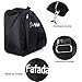 Fafada Three Thicken layers Waterproof Nylon Roller Skate Bag Ice Skating Shoes Bag(Black)