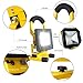 Morpilot LED Work Light, Waterproof Flood Lights Built-in Rechargeable Battery Portable Light for Outdoors Camping Emergency Light Workshop, Construction Site Garage, Garden, Lawn and Yard (4400mA)