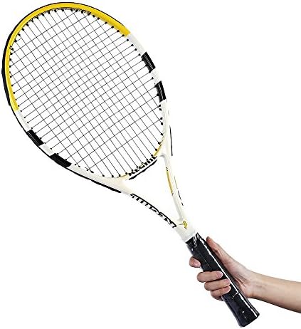 Tennis Racket Carbon Aluminum Alloy Suitable Initial Training Ideal For Training, Exercises And Matches (yellow)