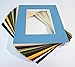 topseller100, Pack of 20 Mixed Colors 8x10 Picture Mats Matting with White Core Bevel Cut for 5x7 Pictures