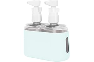 Songaa Travel Bottles For Toiletries - Travel Shampoo And Conditioner Bottles For Toiletries, 2 In 1 Toiletry Bottle Travel Containers, Travel Size Toiletry Bottle Pump Liquid Holder For Travel - Blue
