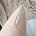 Home Brilliant ecorative Pillow Covers 18x18 Throw Pillow Covers Lined Linen Cushion Covers for Bed Couch, Set of 2, 18 x 18 inches(45cm), Baby Pink