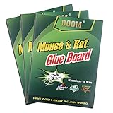 Mouse Traps,Mouse Rat Glue Traps, EverPlus Peanut Butter Scented Rat Glue Boards Mice Sticky Traps with Professional Strength Glue (3 Pack)