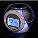 Margoth 7-color Changing Lights Nature Sounds LED Digital Alarm Snooze Clock with Thermometer & Timer