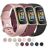 Meliya Replacement Silicone Wristbands for Fitbit