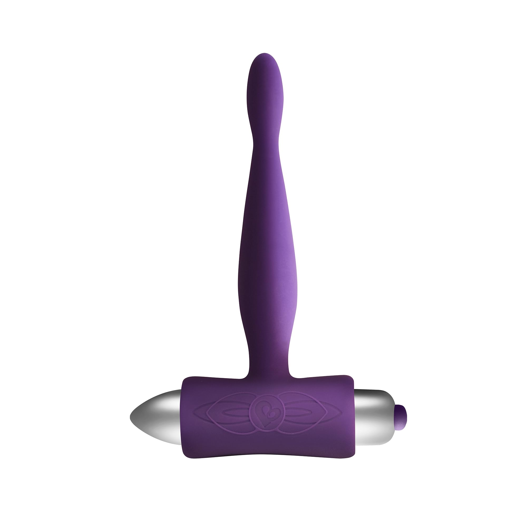 Rocks Off Petite Sensations Teaser Purple – Vibrating Anal Plug, 7 Modes (3 Speeds & 4 Patterns), Slim Contoured Shape, Water-Resistant, Quiet Operation, 90g