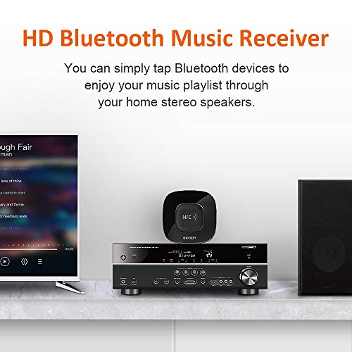 Esinkin Bluetooth Receiver Wireless Audio Adapter 4.0（NFCEnabled） for
