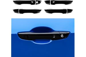 Thenice for 10th Gen Civic Accessories Door Handle Cover Exterior Decoration Compatible with Honda Civic 2021 2020 2019 2018 2017 2016 with Smart Auto Lock Holes -Black