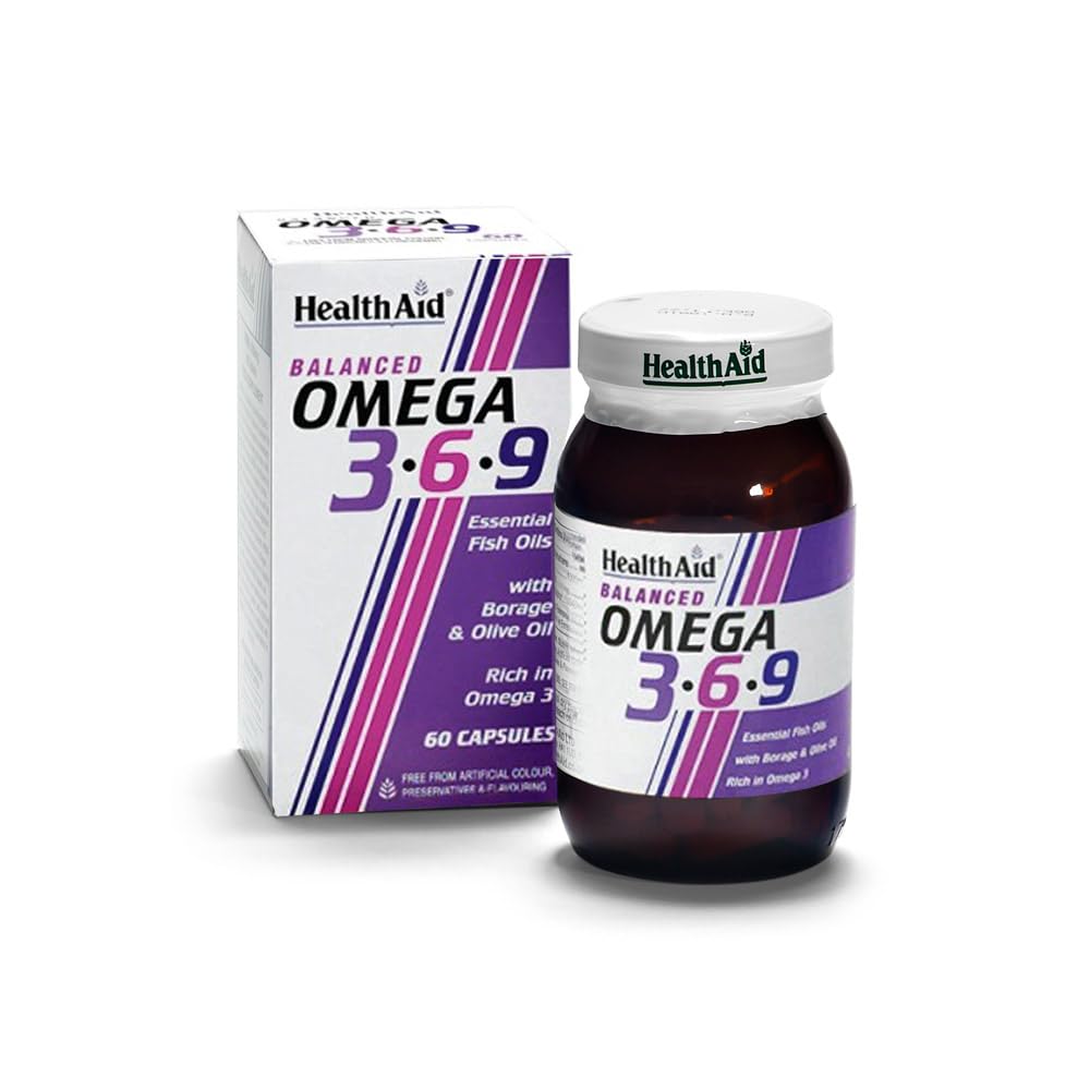 HealthAid Omega 3-6 - 9-60 Capsules