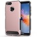 Honor 7x Case, Huawei Mate SE Case, OMOTON Slim Anti-Scratch Protective Phone Case with High Impact Protection, Dual Layers and Non-slip Design for Huawei Honor 7x, Huawei Mate SE 5.93 inch, Rose Gold