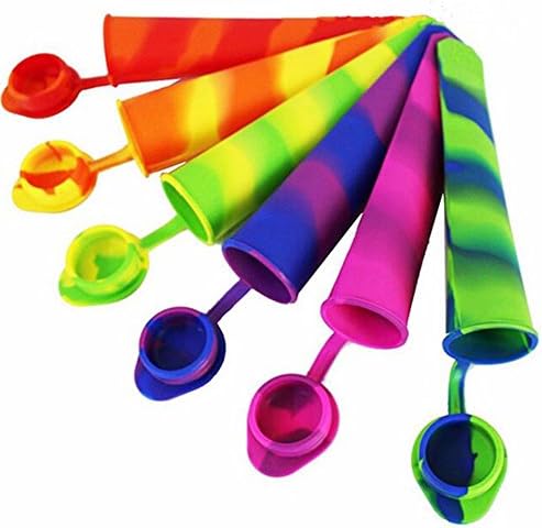 Silicone Ice Pop Mold Popsicles Mould Colorful Use For Fondant Chocolate Cream Make 6pcs/lot