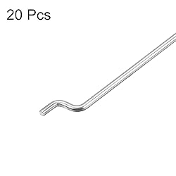 uxcell 1.2mm x 210mm (8 Inch) Steel Z Pull/Push