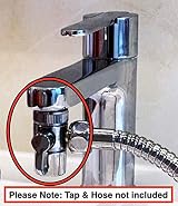 Zotti Tap Diverter M22 x M24 Chrome Faucet Adapter for Sinks Showers Bidet view 2