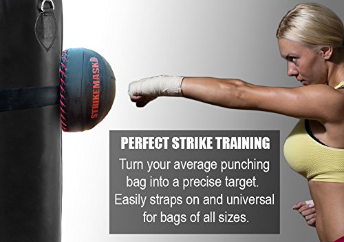 Portable Punching Bag Trainer - Heavy Duty Punch Simulator for Boxing, MMA, Muay Thai, Jiu Jitsu, Combat Sports, Anti Stress Session, Fitness Training for Kicks, Jabs, Punches and Hits- strikeMMAsk