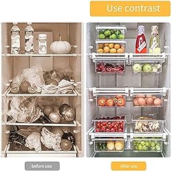 HOMEREFORM Pull-out Refrigerator Organizer Bins