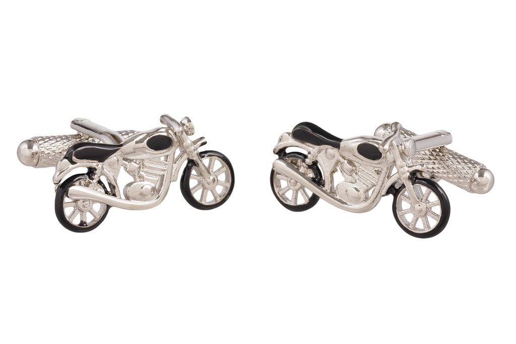 Motorbike Cufflinks - Motorcycles Cufflink Supplied in Onyx Art Cufflink Box