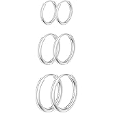 Rumgey Small Hoop Earrings for Women, Lightweight 18K Gold Plated Huggie Hoop Earrings Dainty Hypoallergenic Earring Set Cute Earrings Pack for Women Trendy Jewelry Gifts