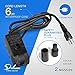 Simple Deluxe Cord for Fish Tank, Hydroponics Fountains, Ponds, Statuary, Aquariums, 1 Pack 160GPH, Black