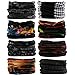 16-in-1 9PCS & 6PCS Multifunctional Headwear yoga Sports Stretchable Casual Headband Seamless Uv Solid Moisture Neckwarmer Headwrap Mask Bandana Scarf (8PCS-DHS V)