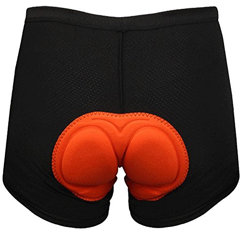 NSSTAR Women Cycling Underwear Gel 3d Padded Bike Short Pants,Orange XXL